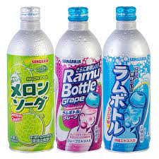 Sangaria Ramune Bottle Flavors