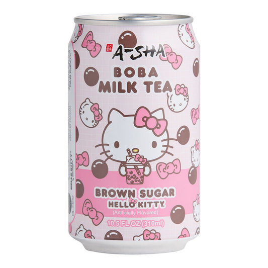 A-Sha Hello Kitty Brown Sugar Boba Milk Tea