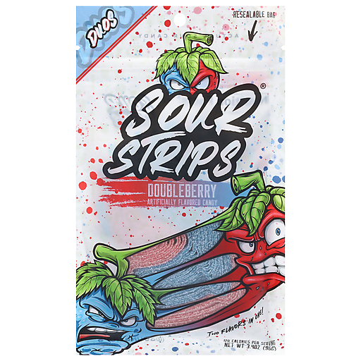 Sour Strips Doubleberry