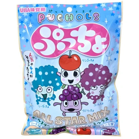 UHA Puccho Puchols Chewy Candy Pack -Assorted Flavors