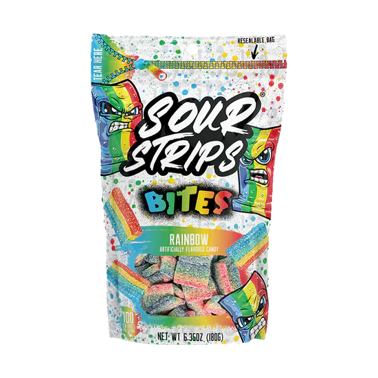 Sour Strip Bites Gummy Candy 6.35oz