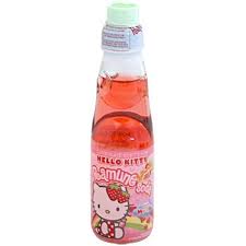 Ramune Hello Kitty Japanese Soda Strawberry Flavor