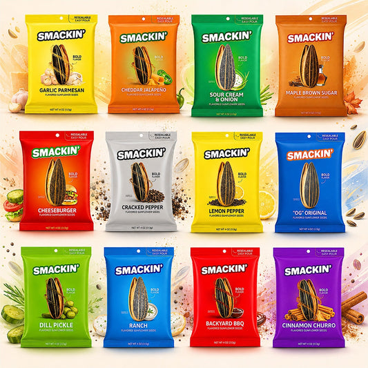 Smackin' Sunflower Seeds 4oz Bags