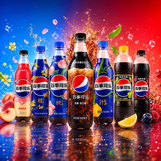 Exotic Asian Pepsi Sodas