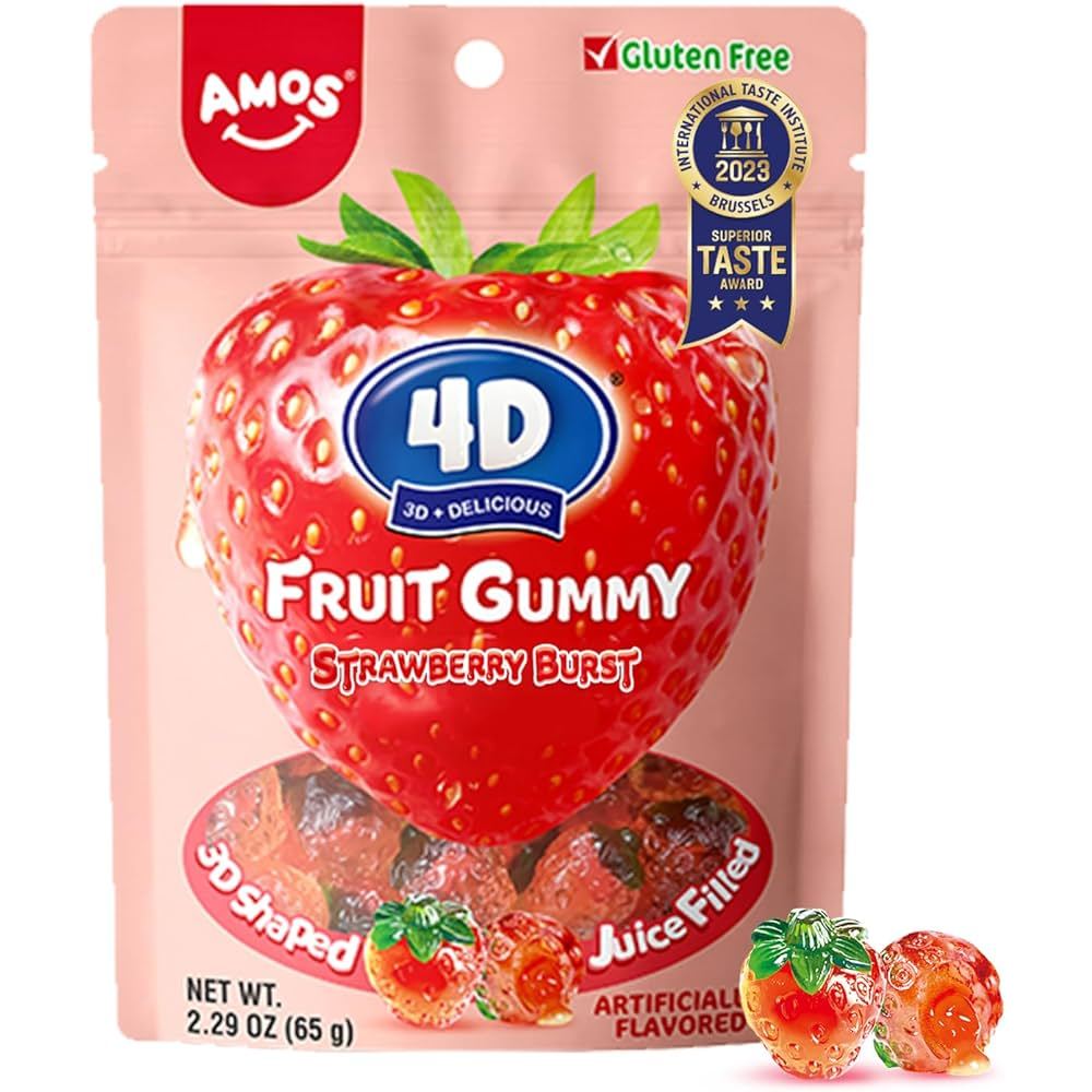 Amos 4D Gummy Candy 6oz Bags